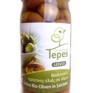 Oliven grün 220Gr Bio in Salzlake