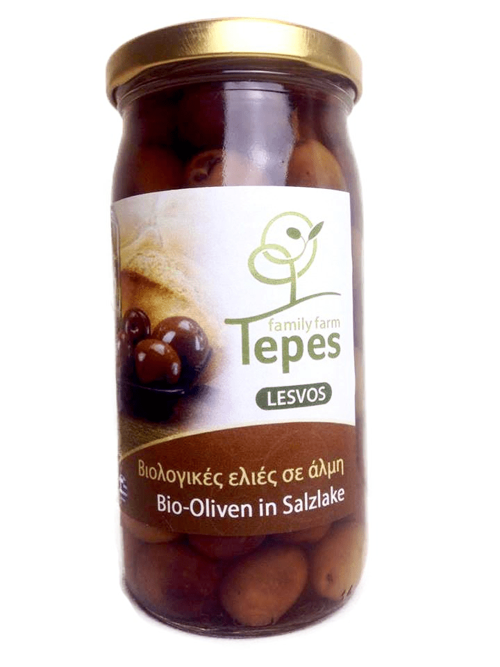 Oliven Bio schwarz Tepes 220Gr