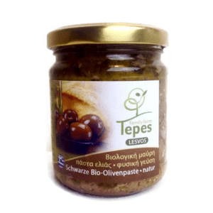 Olivenpaste Bio schwarz Tepes 185Gr